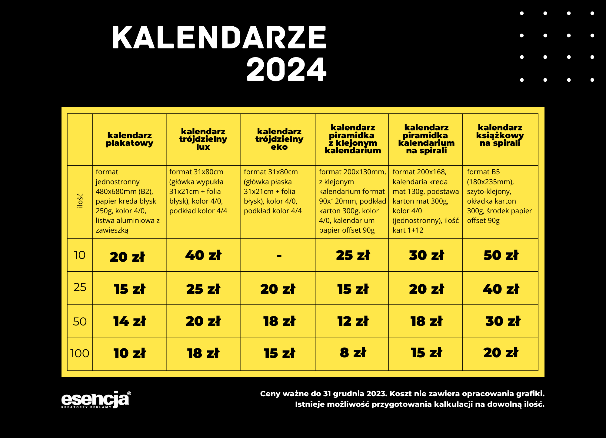 Kalendarze na 2024 rok