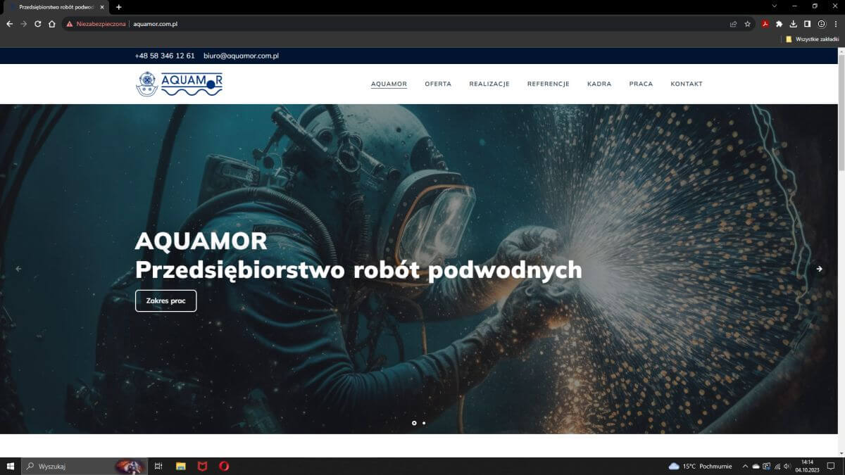 Strona www Aquamor
